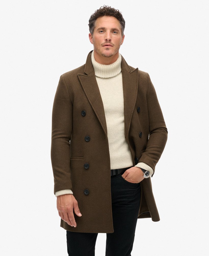 sklep kupiecki - płaszcz miejski w gŁĘbokim kolorze khaki