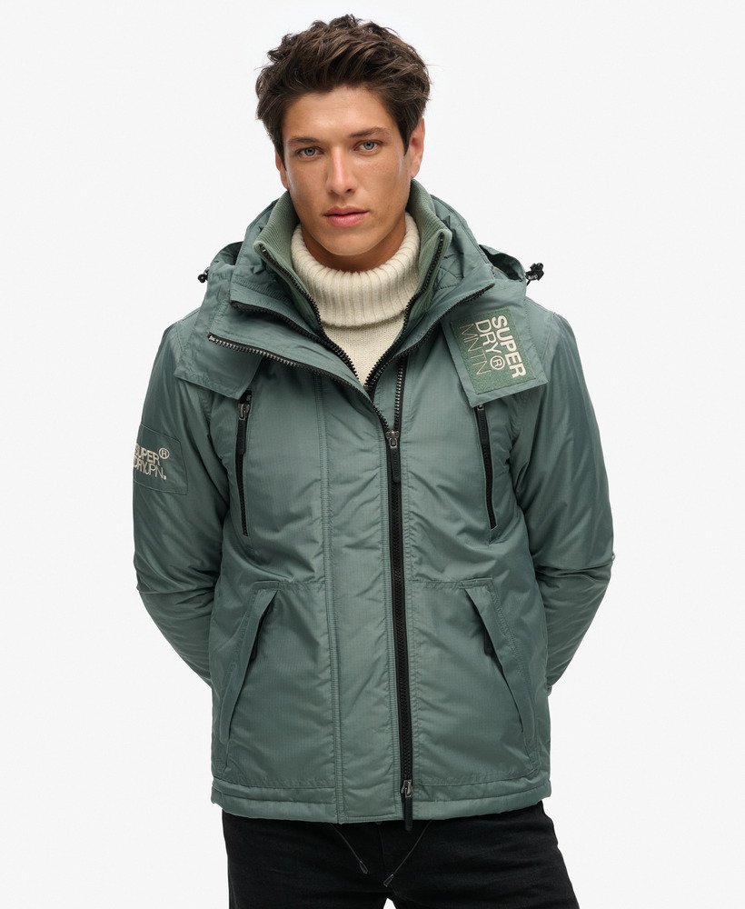 kurtka wiatrówka z kapturem mountain sd w kolorze laurel khaki