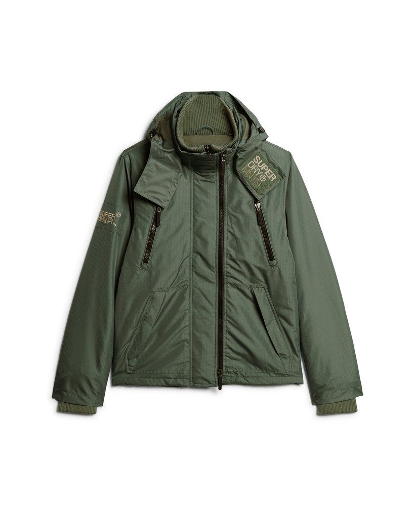 kurtka wiatrówka z kapturem mountain sd w kolorze laurel khaki