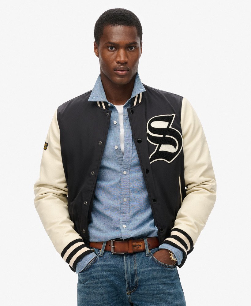 kurtka bomberka mascot varsity w kolorze jet black