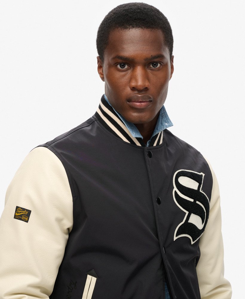 kurtka bomberka mascot varsity w kolorze jet black