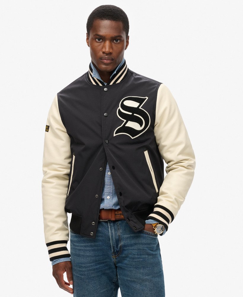 kurtka bomberka mascot varsity w kolorze jet black