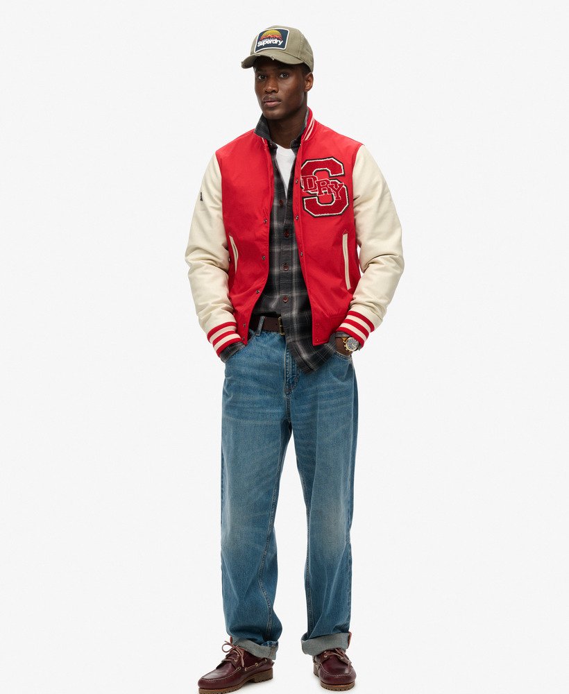 kurtka bomberka mascot varsity w kolorze varsity red