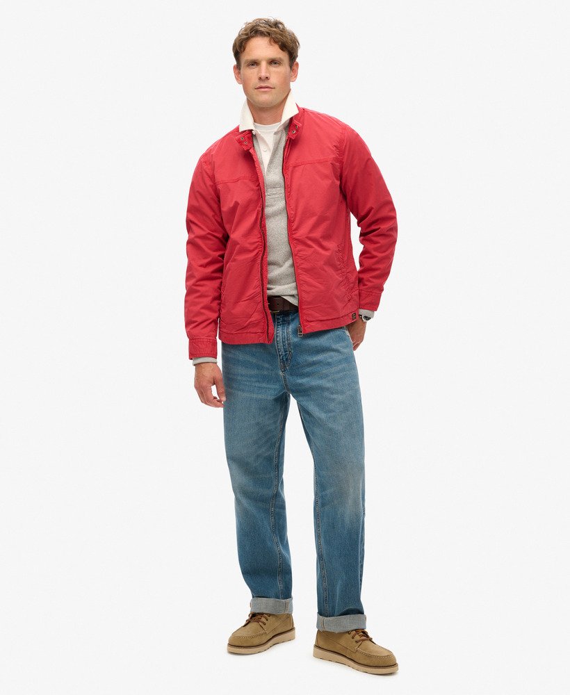 klasyczna kurtka harrington w kolorze varsity red