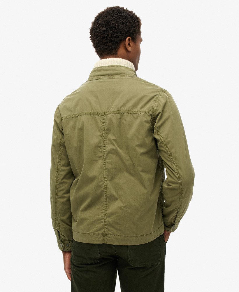 klasyczna kurtka harrington w kolorze ciemnego khaki