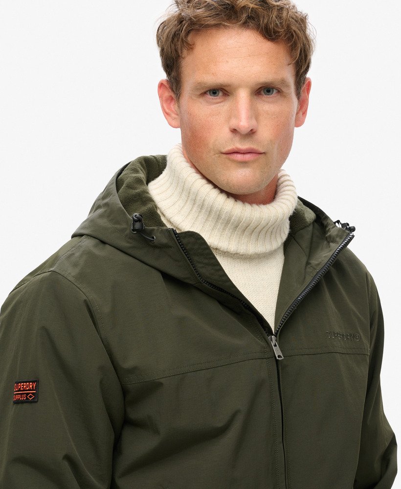 kurtka bomber z nylonu surplus z kapturem w kolorze oliwkowo-zielonym surplus goods