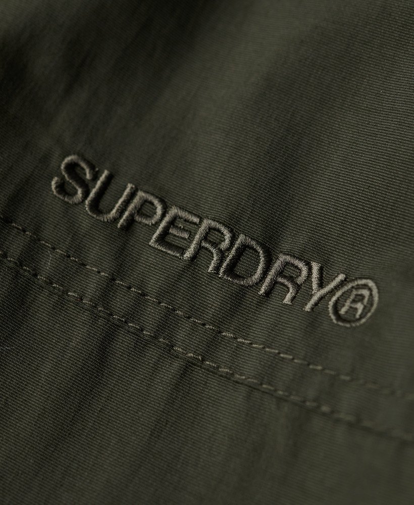 kurtka bomber z nylonu surplus z kapturem w kolorze oliwkowo-zielonym surplus goods