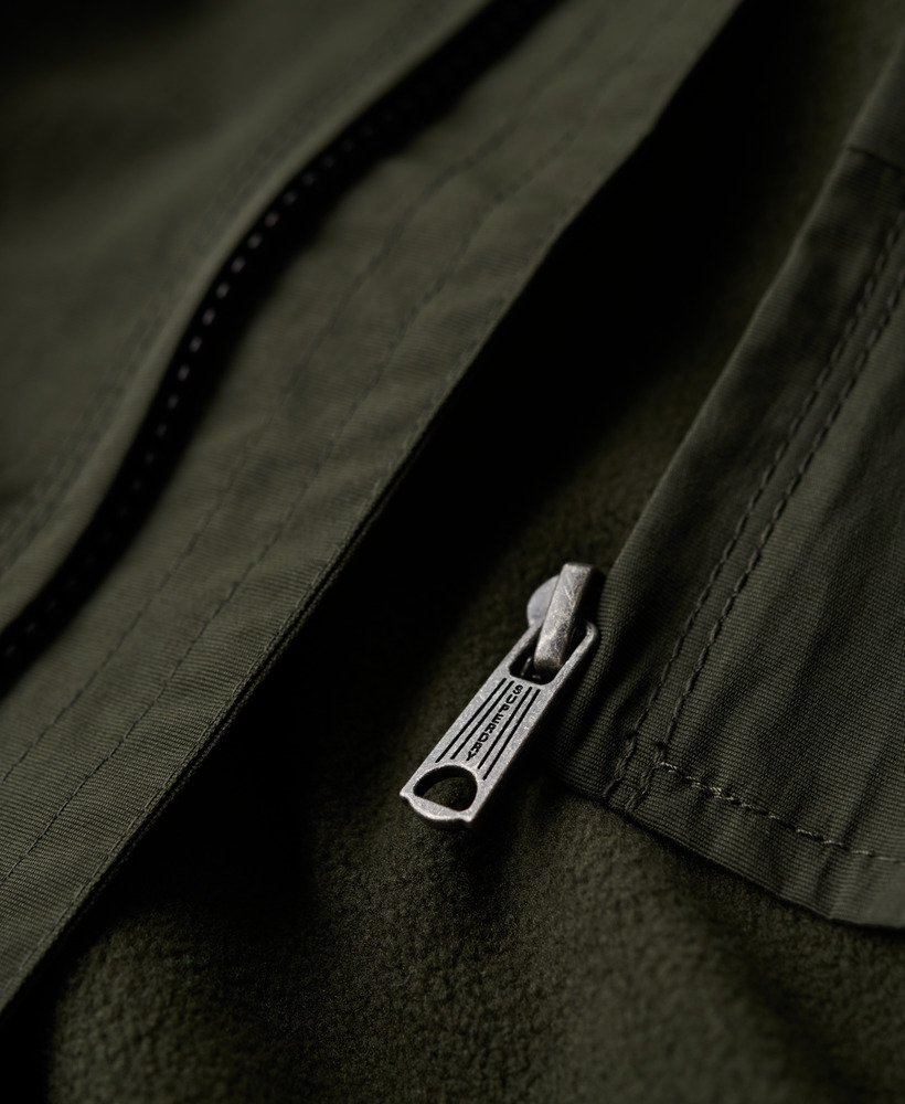 kurtka bomber z nylonu surplus z kapturem w kolorze oliwkowo-zielonym surplus goods