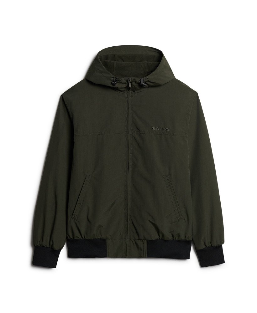 kurtka bomber z nylonu surplus z kapturem w kolorze oliwkowo-zielonym surplus goods