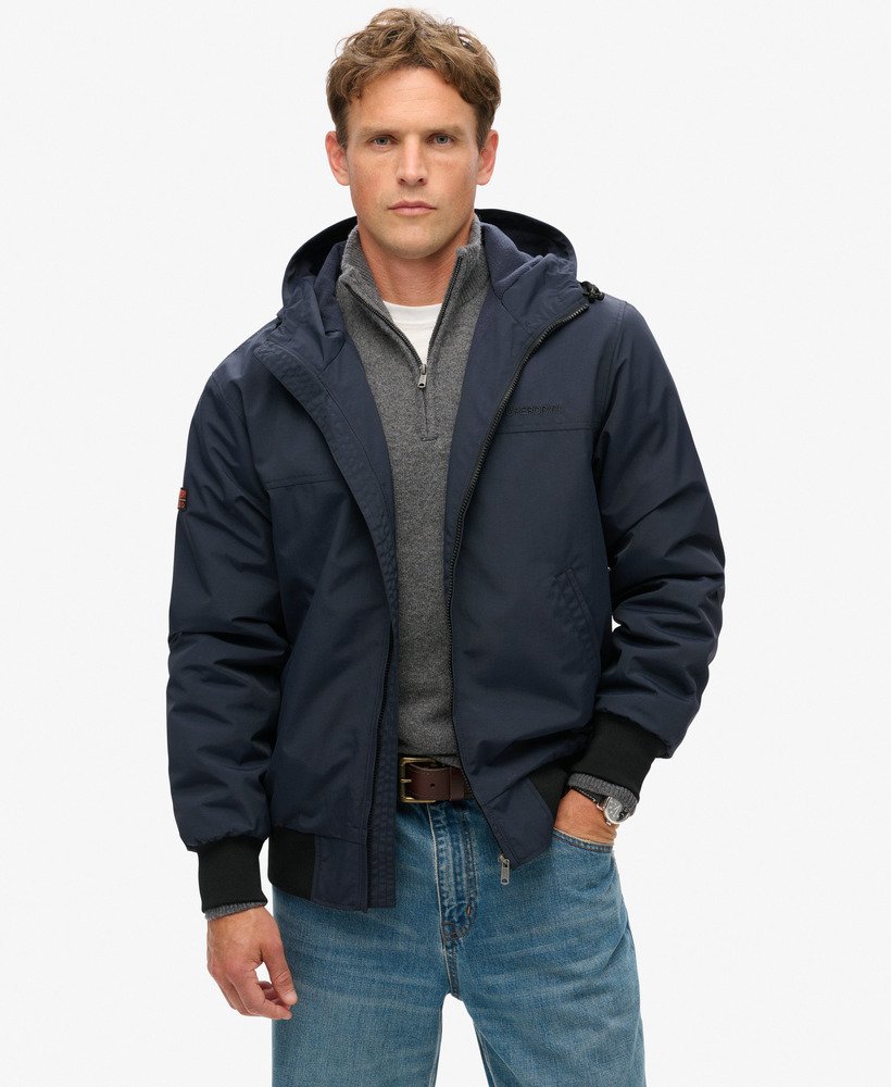kurtka bomber z nylonu surplus z kapturem w kolorze eclipse navy
