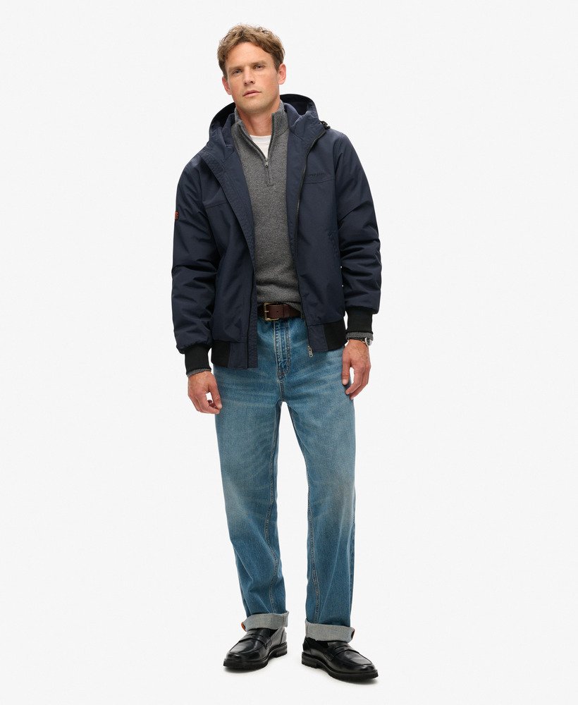 kurtka bomber z nylonu surplus z kapturem w kolorze eclipse navy