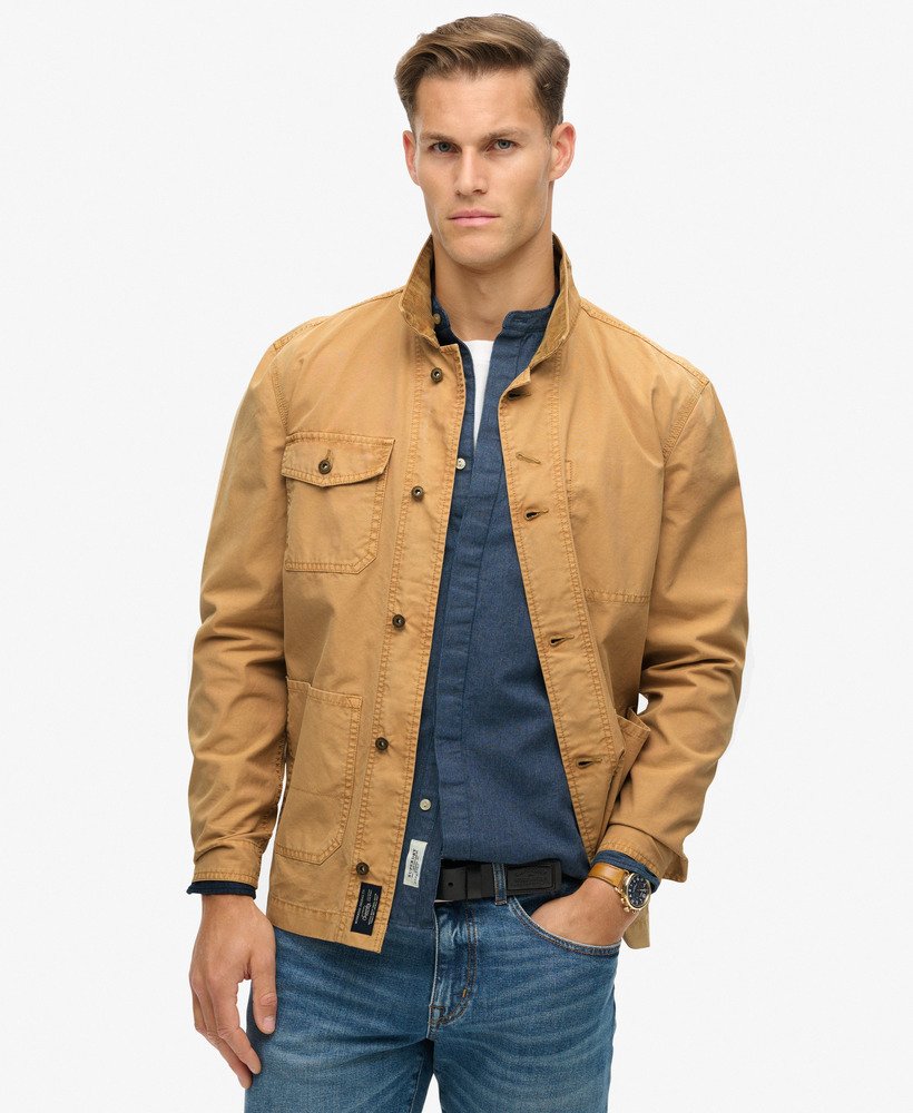 the merchant store – bawełniana kurtka robocza w kolorze shaker beige