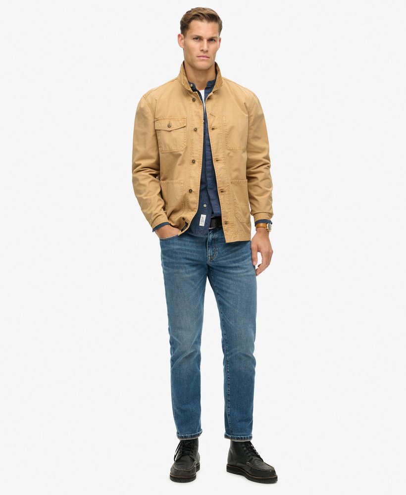 the merchant store – bawełniana kurtka robocza w kolorze shaker beige