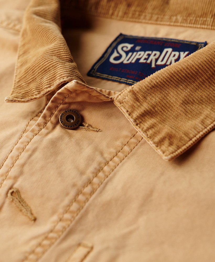 the merchant store – bawełniana kurtka robocza w kolorze shaker beige