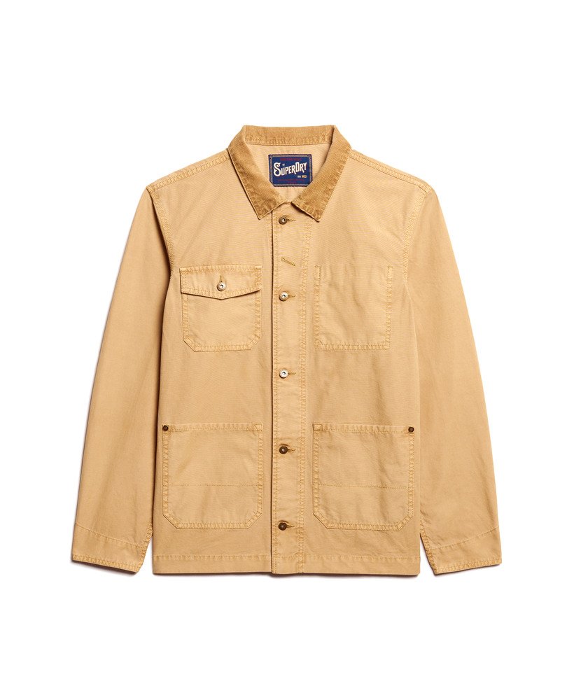 the merchant store – bawełniana kurtka robocza w kolorze shaker beige