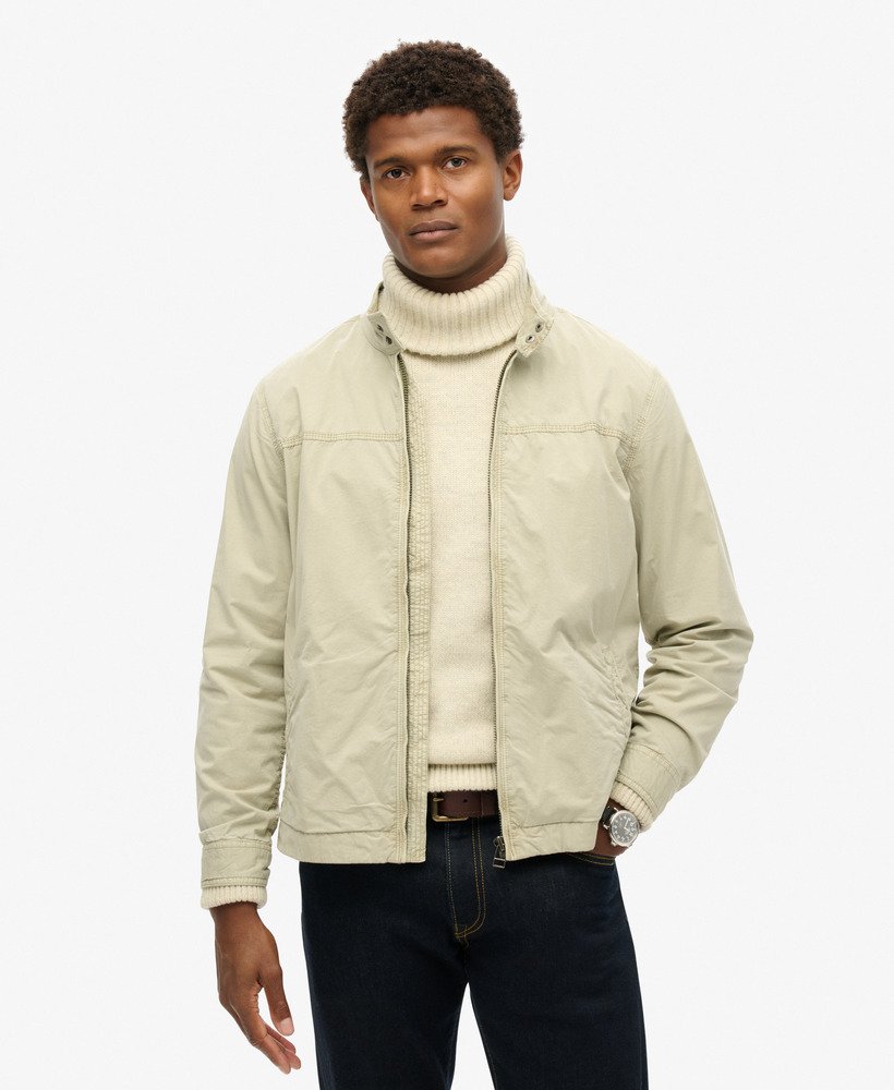 klasyczna kurtka harrington w kolorze london fog grey