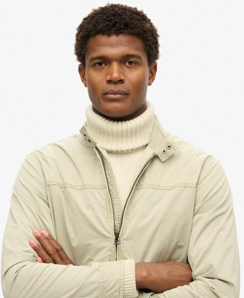 klasyczna kurtka harrington w kolorze london fog grey
