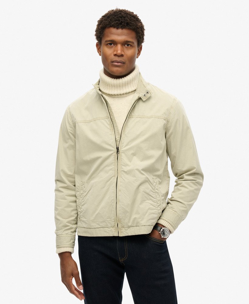 klasyczna kurtka harrington w kolorze london fog grey