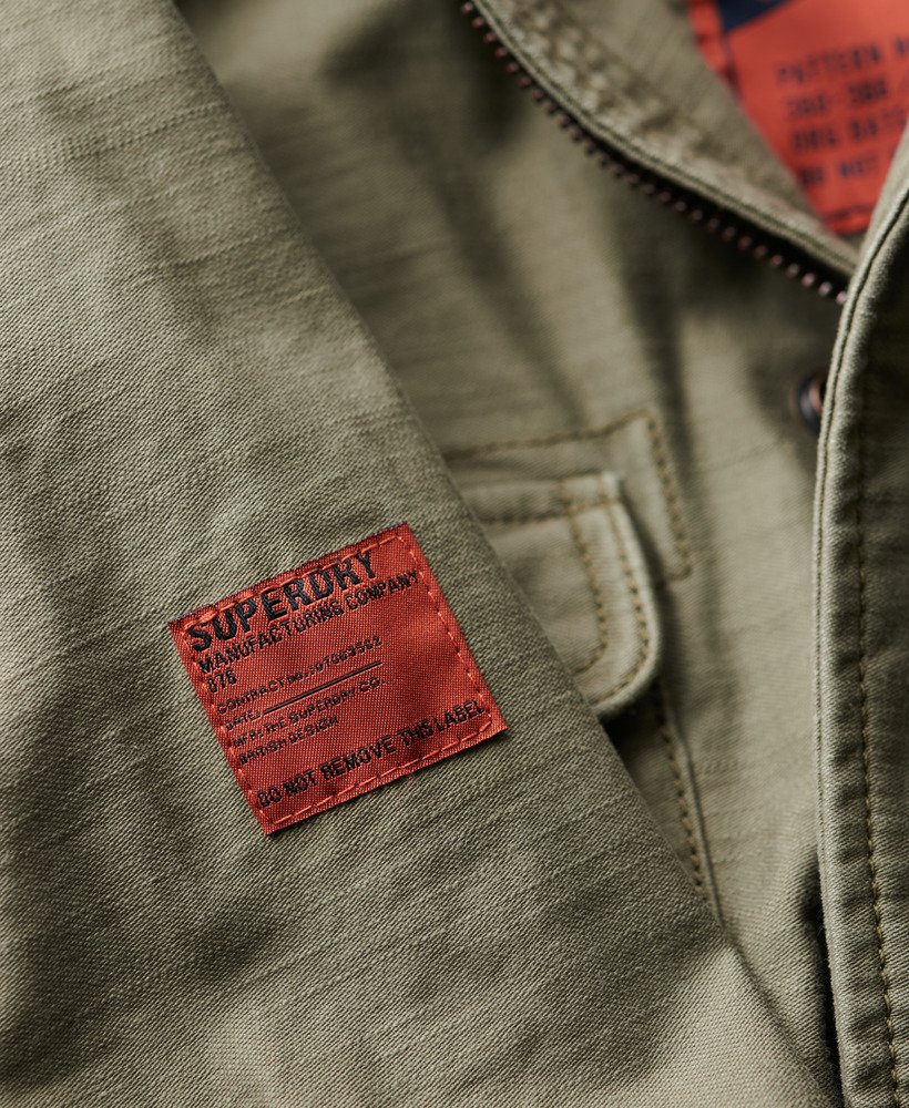 kurtka wojskowa vintage m65 w kolorze oliwkowo-zielonym