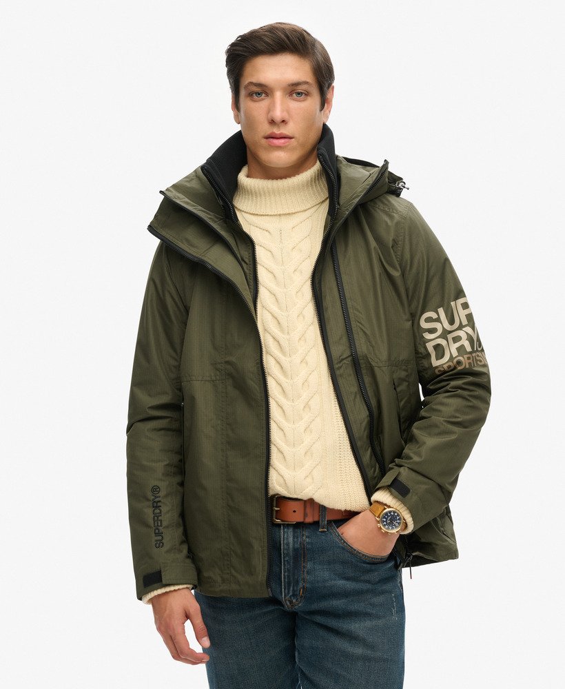 kurtka wiatrówka z kapturem yachter sd w kolorze army khaki