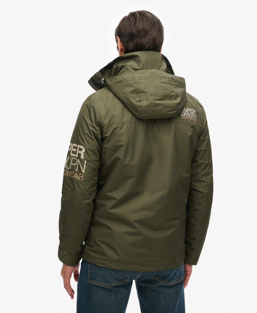kurtka wiatrówka z kapturem yachter sd w kolorze army khaki