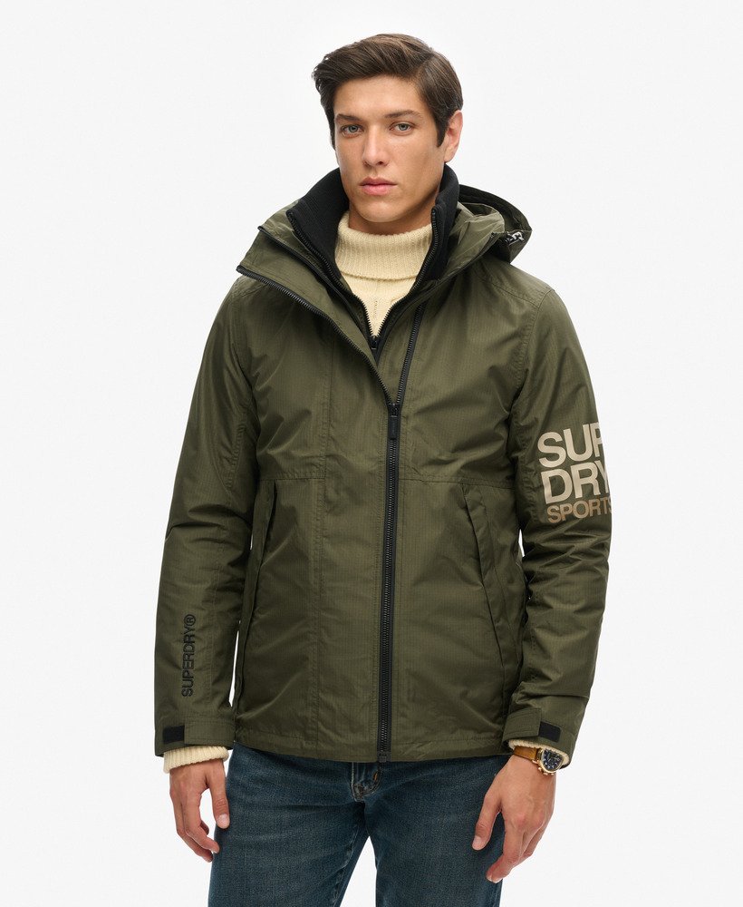 kurtka wiatrówka z kapturem yachter sd w kolorze army khaki