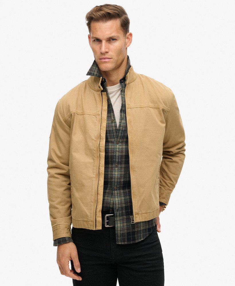 klasyczna kurtka harrington w kolorze canyon beige