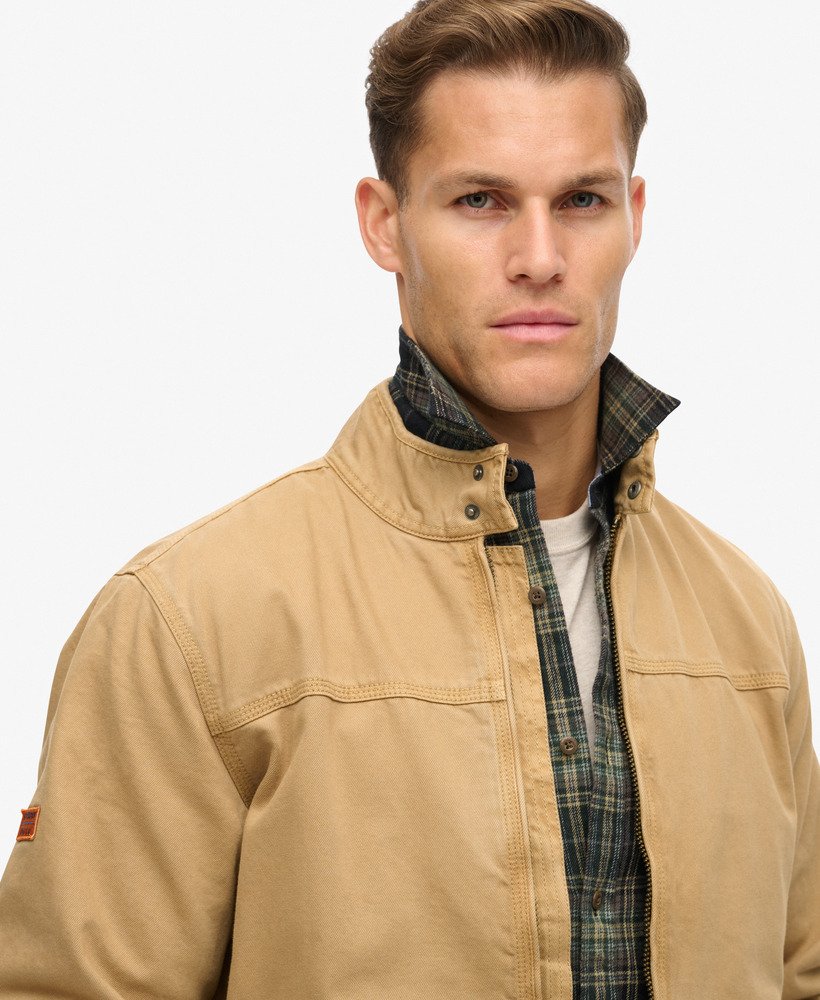 klasyczna kurtka harrington w kolorze canyon beige