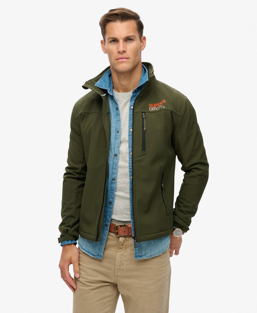 kurtka dresowa softshell trekker w kolorze army khaki