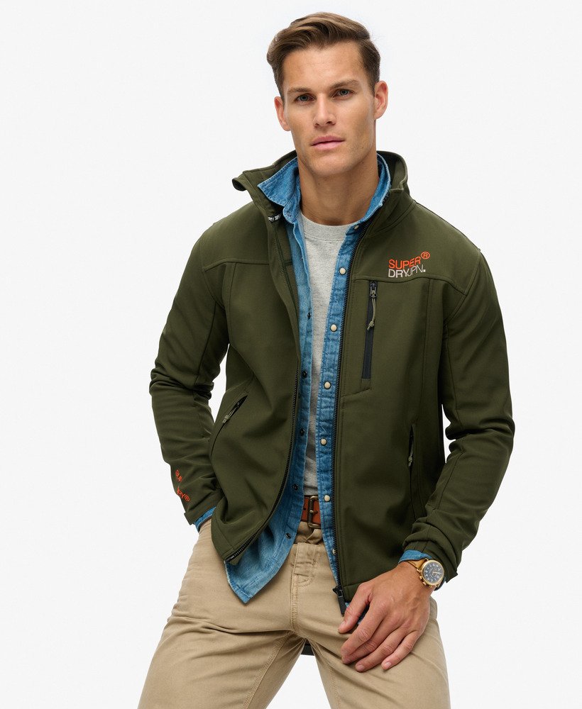 kurtka dresowa softshell trekker w kolorze army khaki
