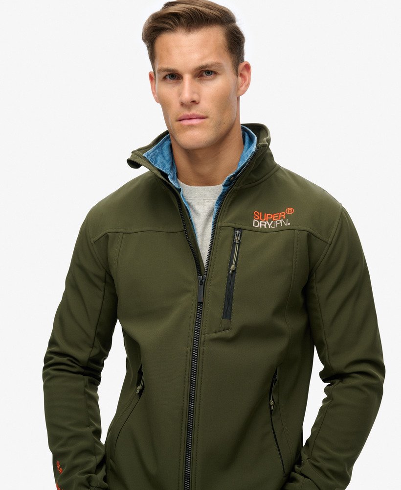 kurtka dresowa softshell trekker w kolorze army khaki