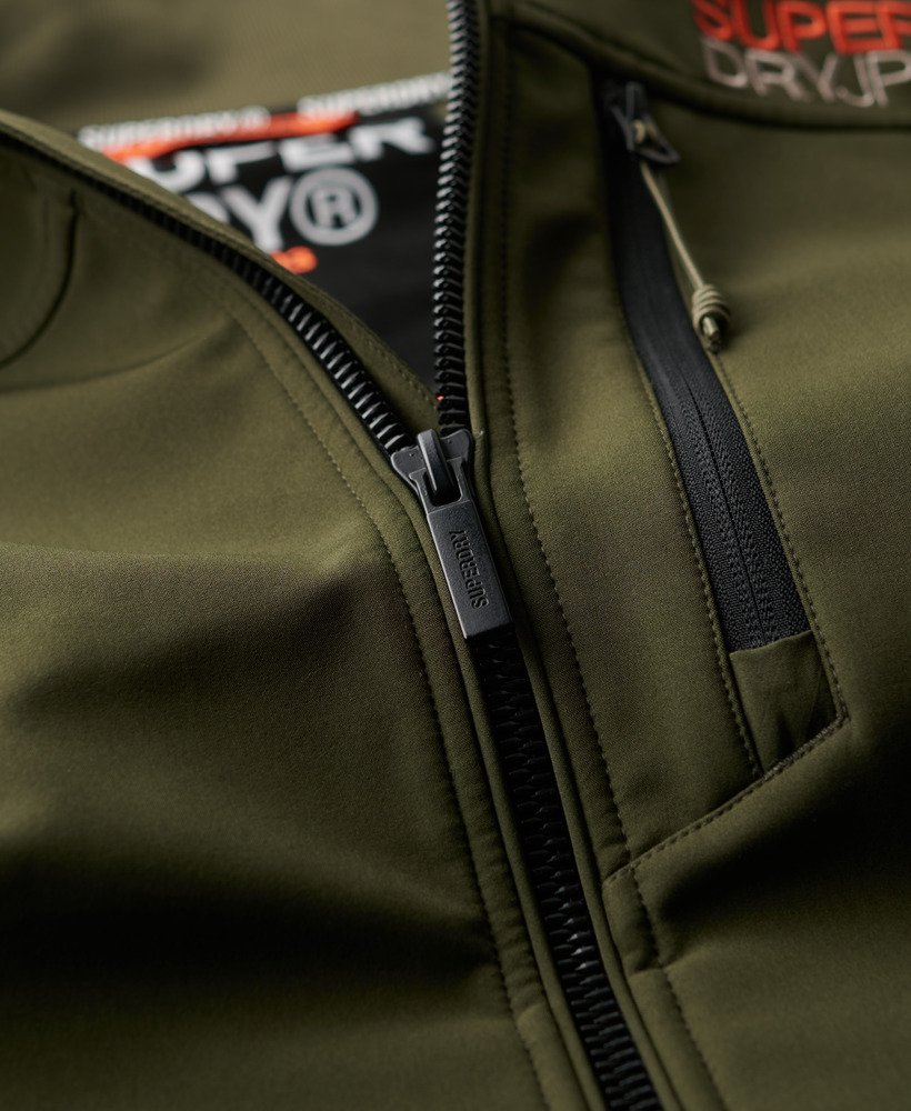 kurtka dresowa softshell trekker w kolorze army khaki