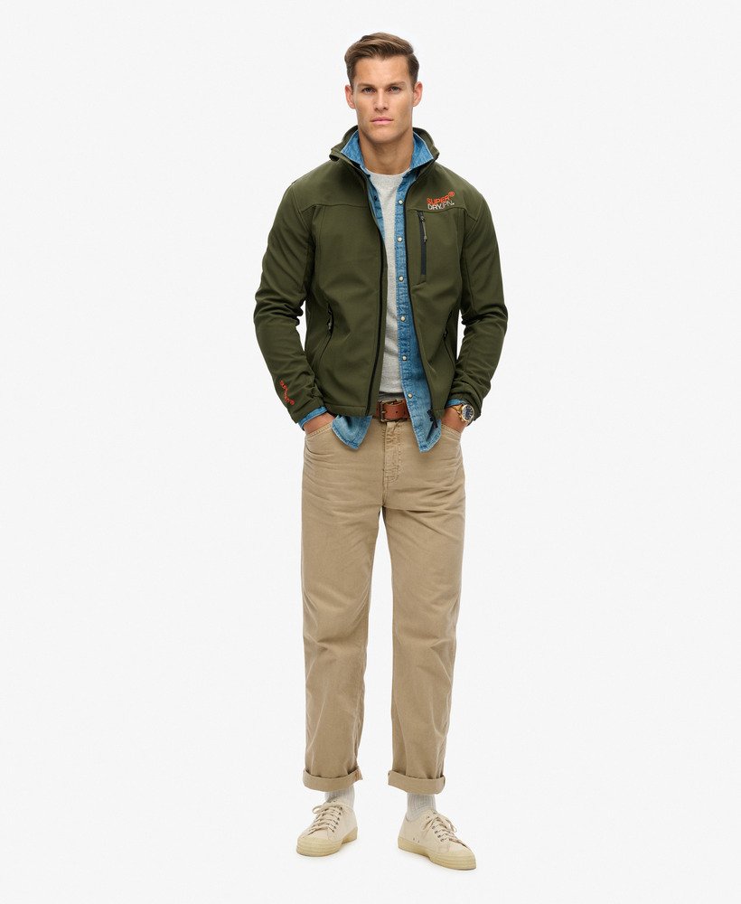 kurtka dresowa softshell trekker w kolorze army khaki