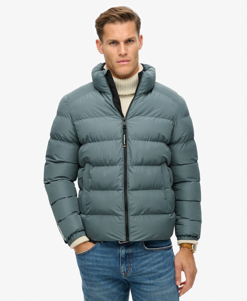kurtka pikowana sportowa w kolorze stormy weather blue