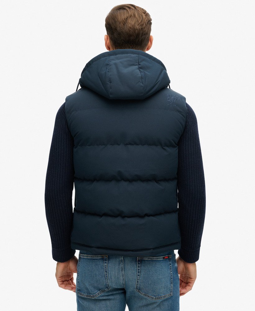 kamizelka puchowa everest z kapturem w kolorze eclipse navy