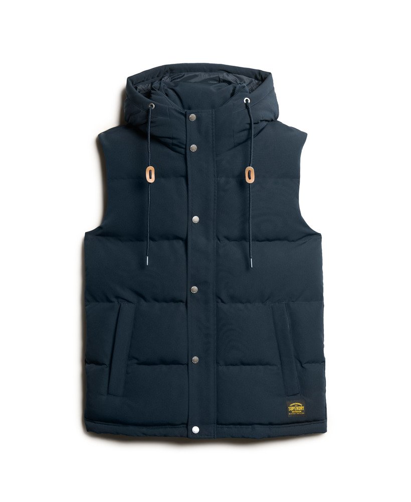 kamizelka puchowa everest z kapturem w kolorze eclipse navy