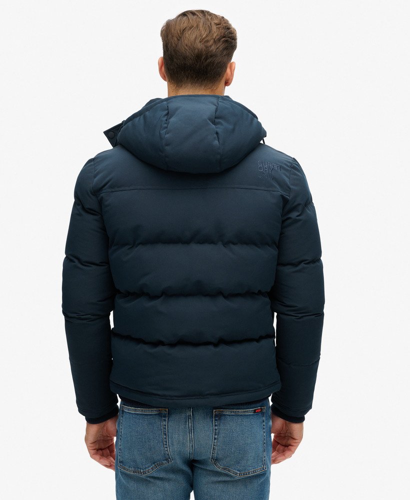 kurtka puchowa everest short hooded puffer w kolorze eclipse navy