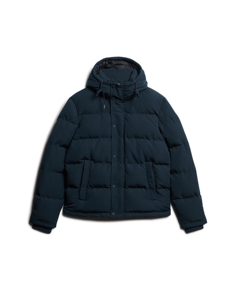 kurtka puchowa everest short hooded puffer w kolorze eclipse navy