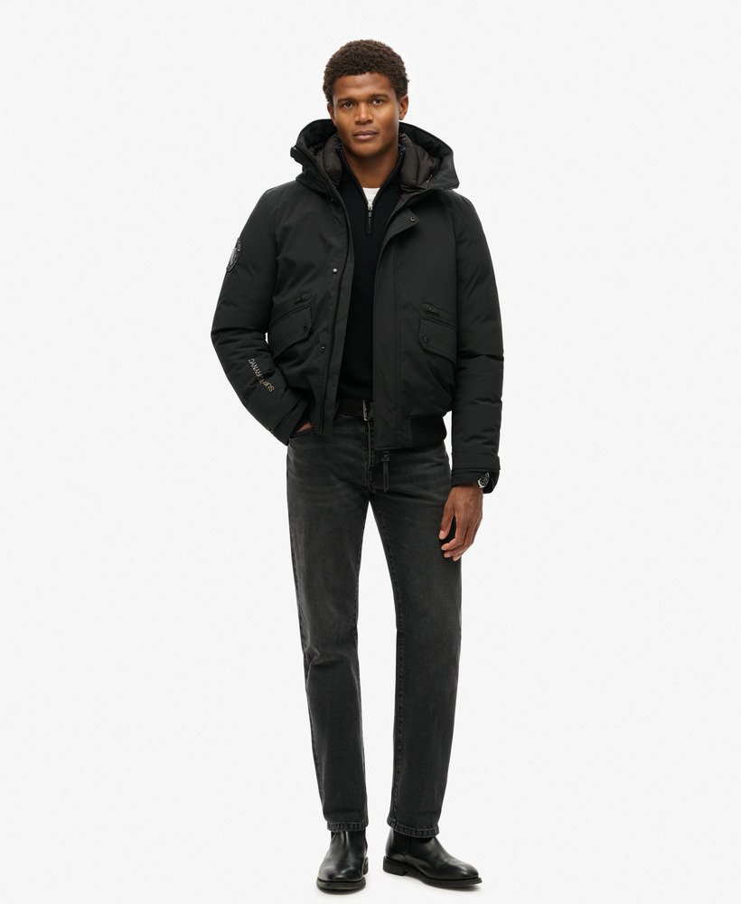 kurtka typu bomber city padded w kolorze czarnym