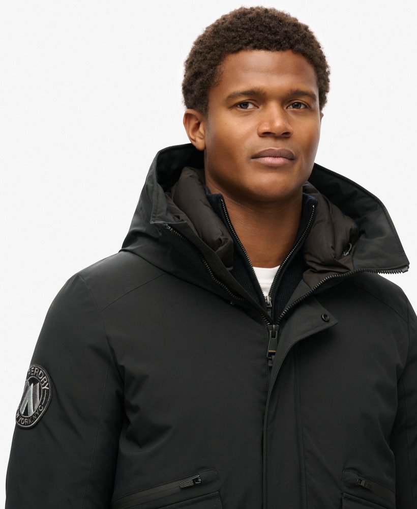 kurtka typu bomber city padded w kolorze czarnym