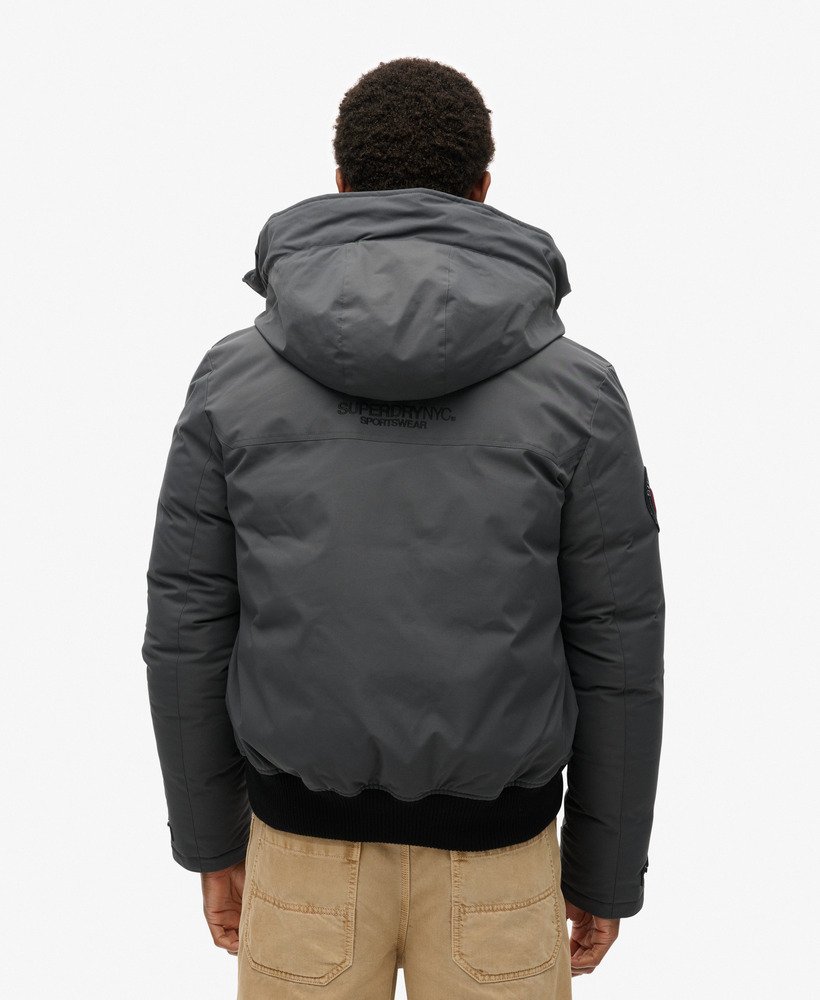 kurtka typu bomber city padded w kolorze hebanowym