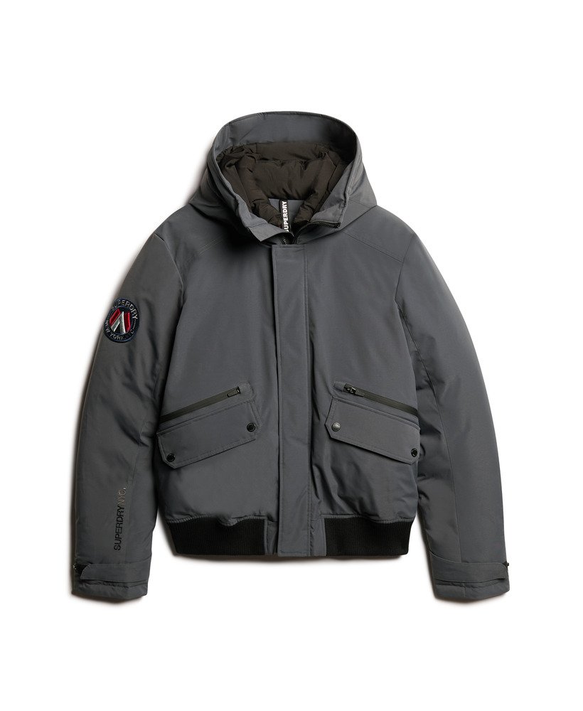 kurtka typu bomber city padded w kolorze hebanowym