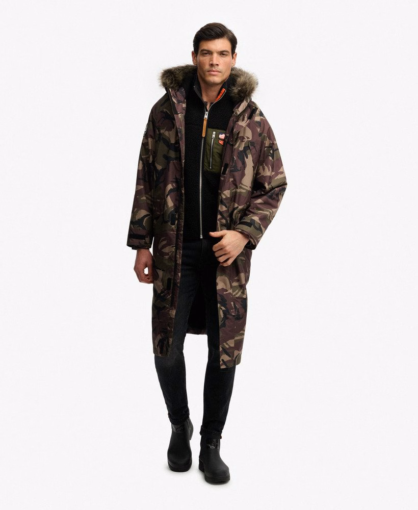 Szlafrok Everest Superdry wodoodporny ze sztucznego futra
