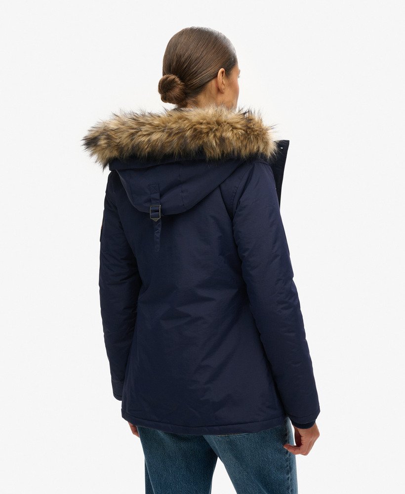 kurtka parka everest w kolorze granatowym