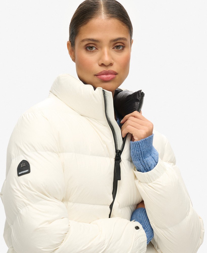 kurtka puchowa luxe alpine down padded w kolorze biaŁym