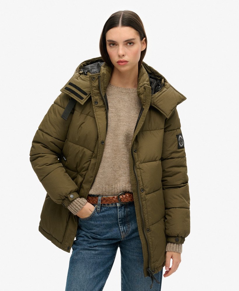 płaszcz expedition cocoon padded w kolorze dark moss