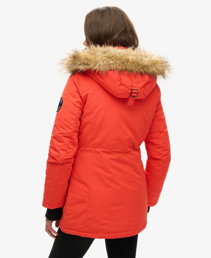 kurtka parka everest w kolorze intensywnej pomarańczy