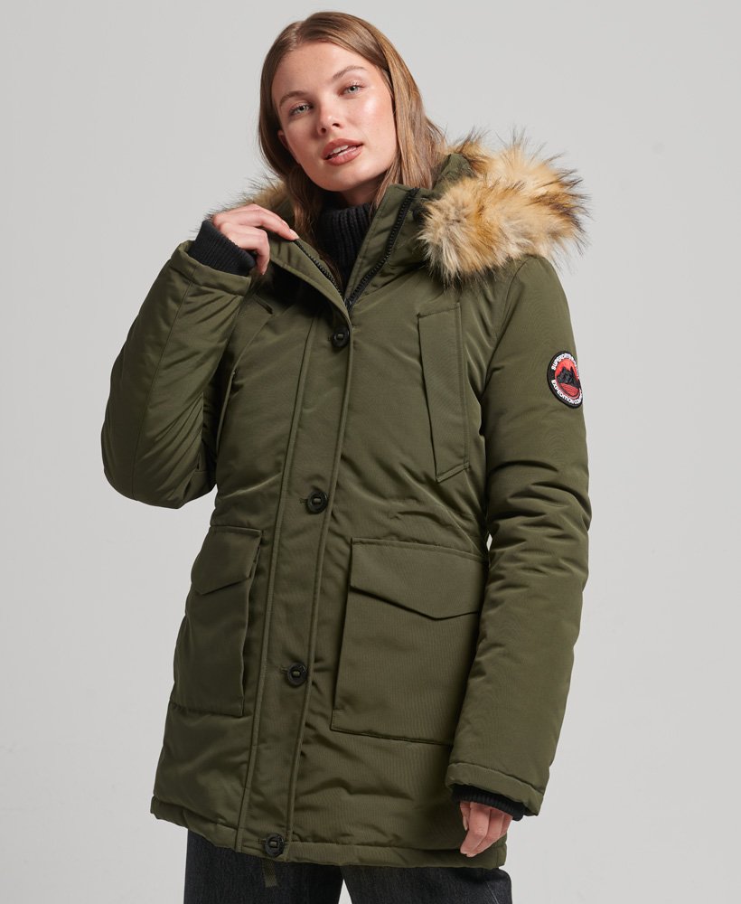 płaszcz typu parka everest w kolorze oliwkowym surplus goods