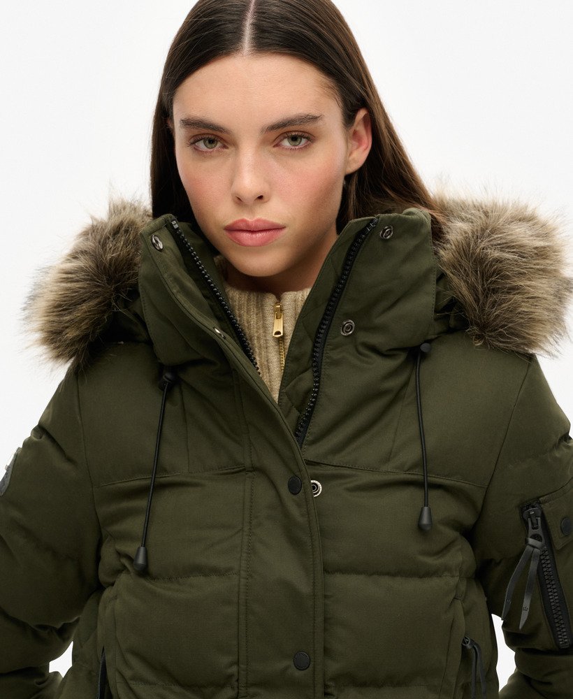 kurtka typu parka z mikrofibry expedition w kolorze oliwkowym surplus goods