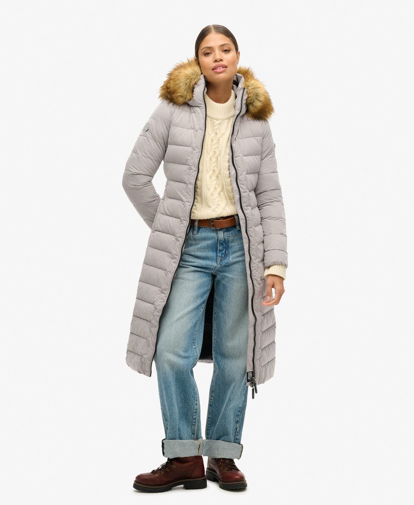 płaszcz puchowy arctic longline w kolorze dove